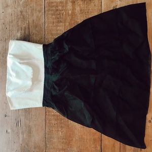 Black and white topless dress